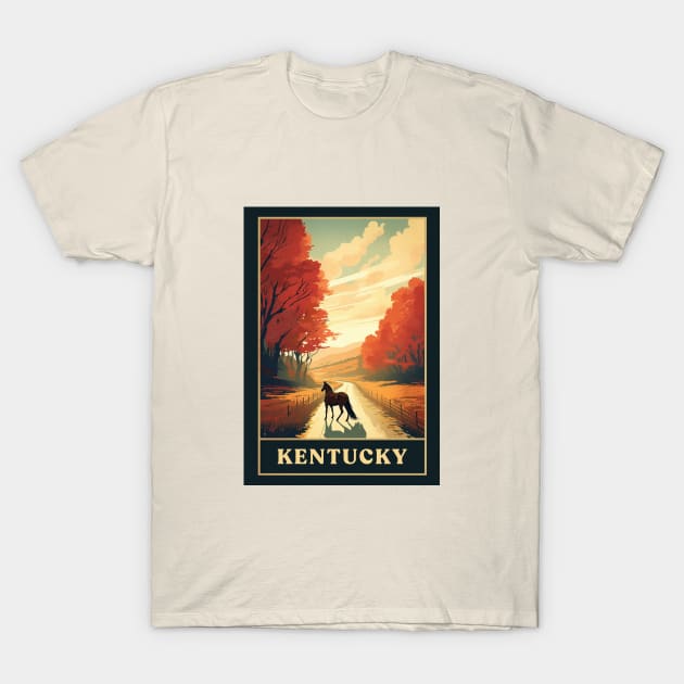 Kentucky T-Shirt by Retro Travel Design